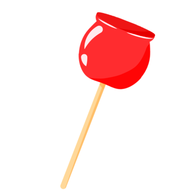 Candied apple sticker2