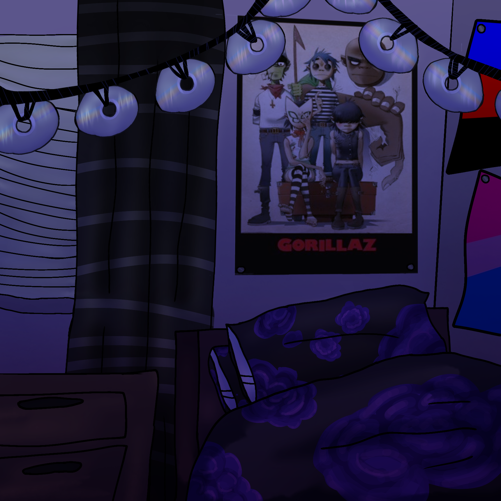 bedroom sketch - ibisPaint