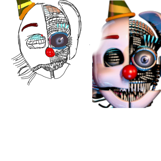 Drawing ennard from fnaf SL