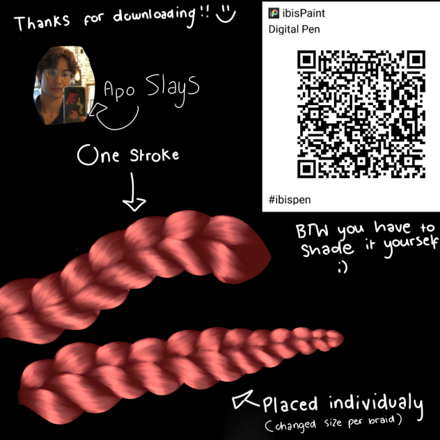 3 braid brush