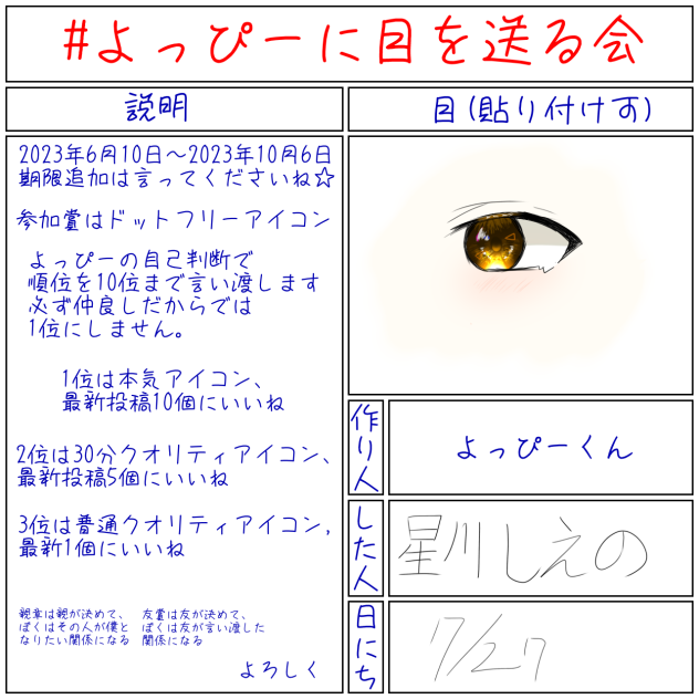 目だけ