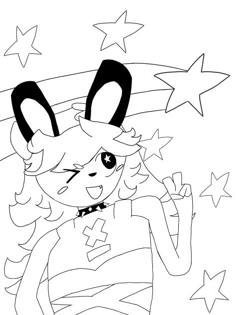coloring sheet i made for birthday party
