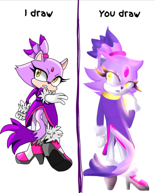 I Draw You Draw! Blaze the Cat!