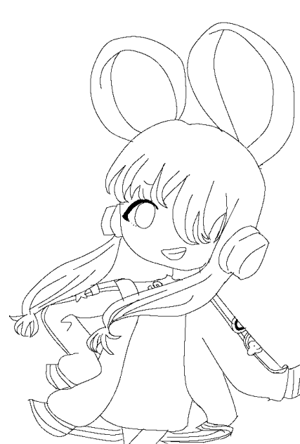 ウタちゃん塗り絵