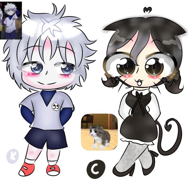 Killua or Cat Simulator Kitty Craft🤍🤎