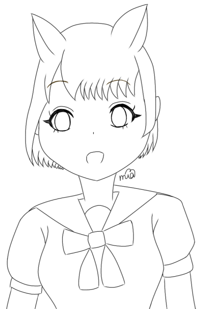 今日は素敵な日 線画