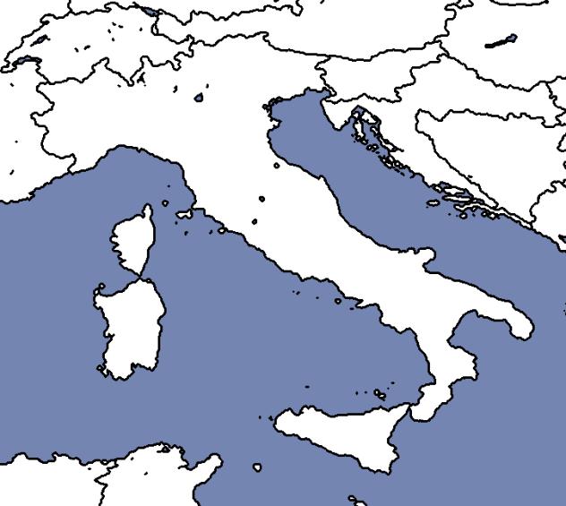 Map of Italy (Pixelated)
