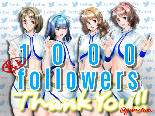 🙇🏻‍♂️1000フォロワーありがとう‼️🙇🏻‍♂️