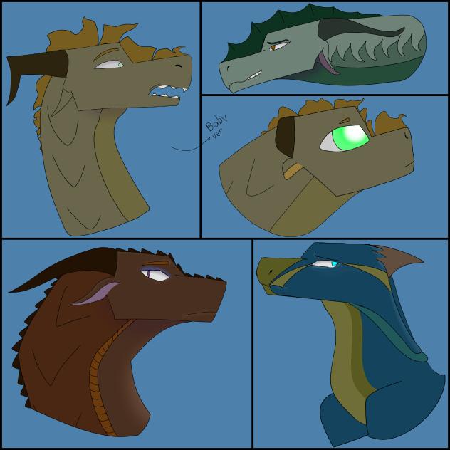 Dragon drawing practice