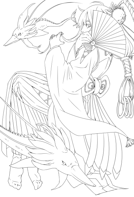 ☆アクアリウム鑑賞☆(線画)