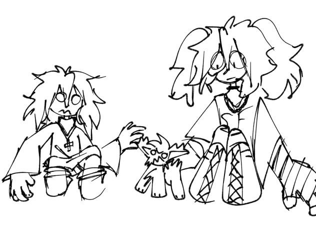 Sal, Megan, and Gizmo