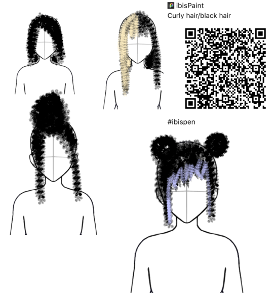 Curly hair brush