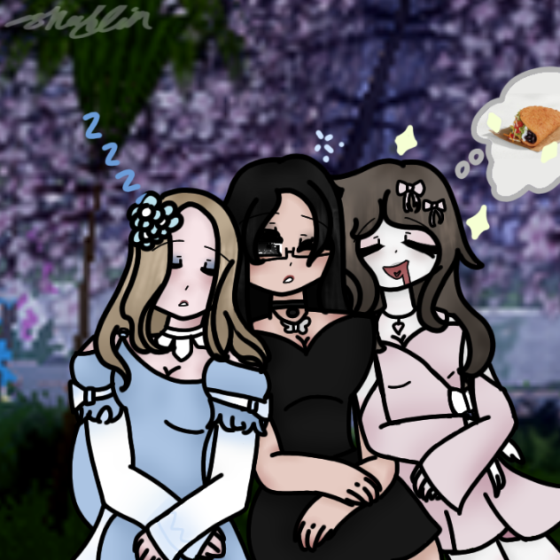 Blooming Friendship Trio