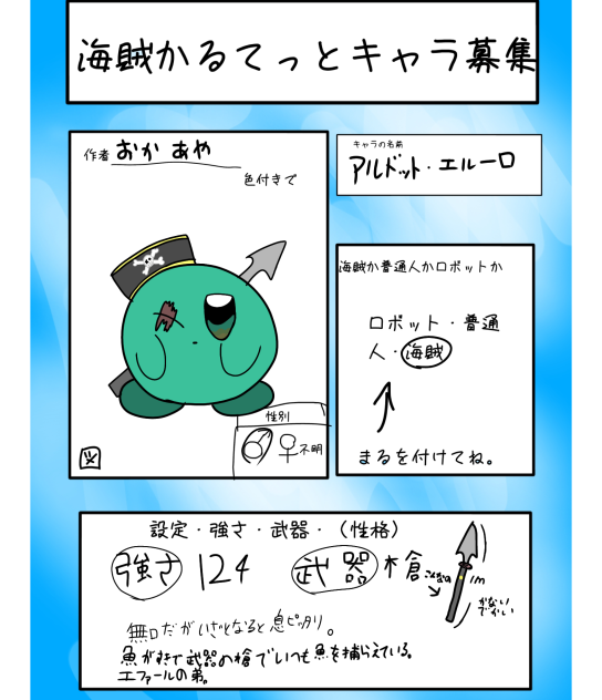 キャラ募集～