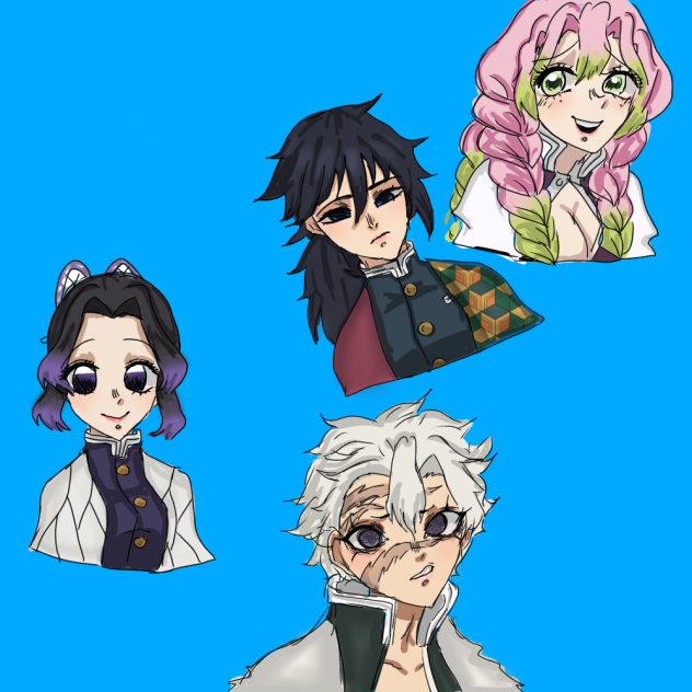 Some hashiras I decided to draw!