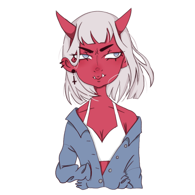 cute demon babe