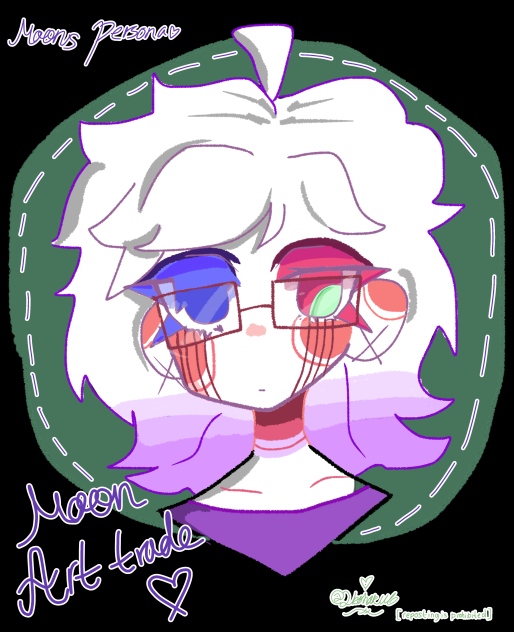 Art trade number 1 with Moon ^^
