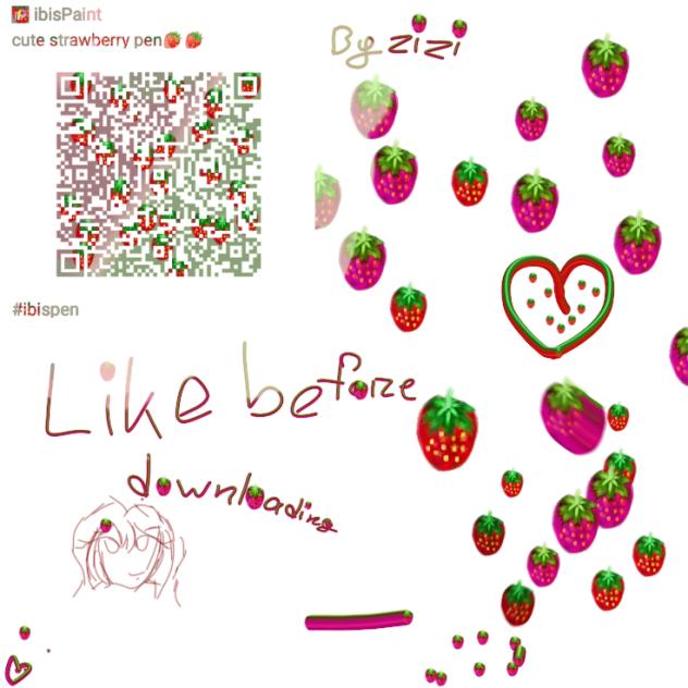 strawberry brush - ibisPaint