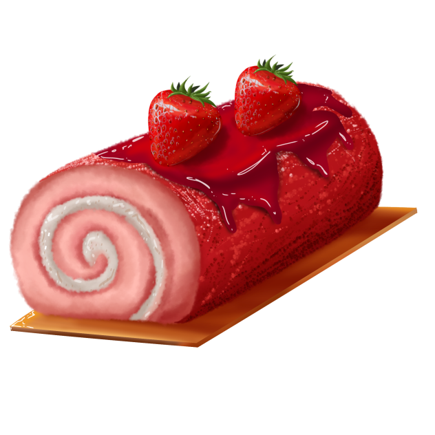 Strawberry swiss roll2