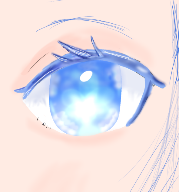 青の目　Blue eyes