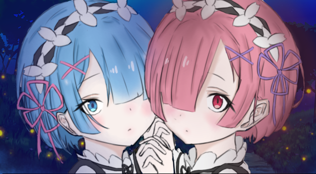 rem and ram coloring
