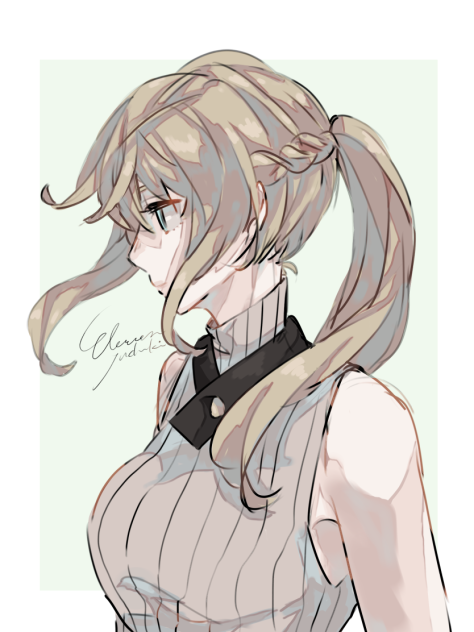 横顔練習 Ibispaint