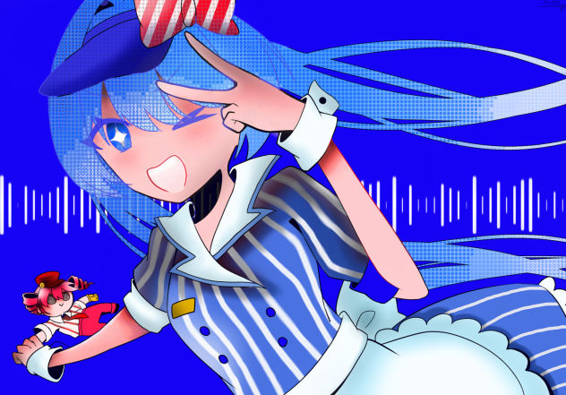 メズマライザー‼︎線画を塗った