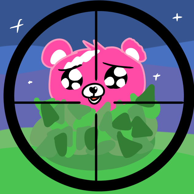 狙われるピンクマ