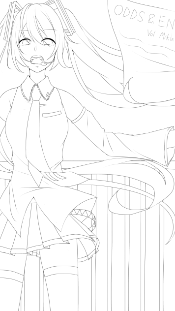 【線画】綴って 連ねて