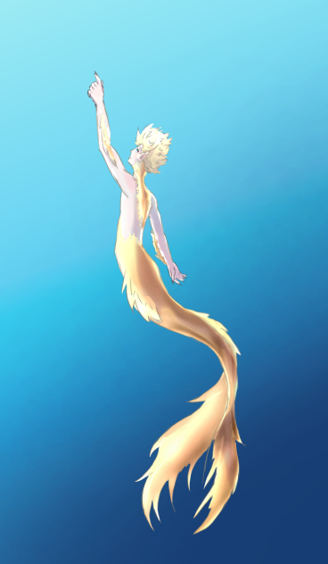golden mer-man (unfinished)