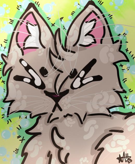 Gray Cat - ibisPaint