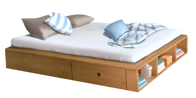 minimalist bed 😴 🛏️