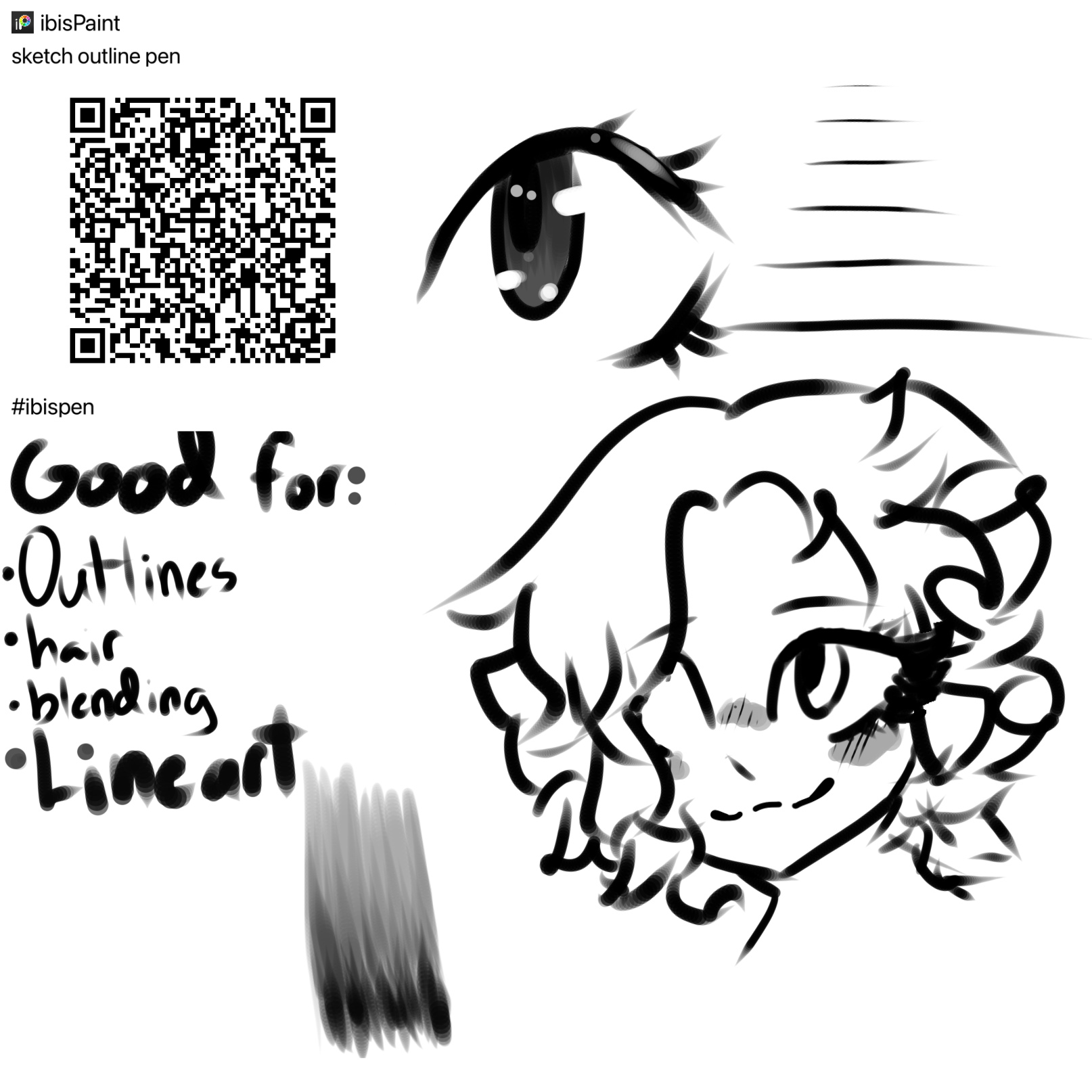 Sketch outline pen ibisPaint