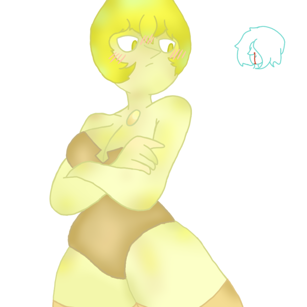 old yellow pearl drawing