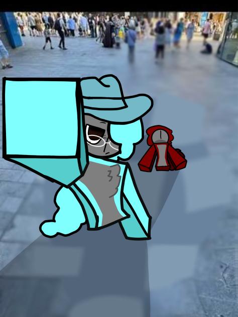 DRAWING SOMEONES OC WITH MINE