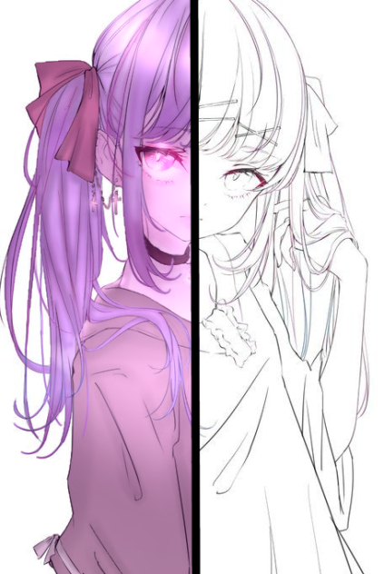 フリー線画塗ってみた！つなげてほしい！！15