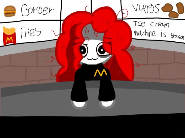 Working at MC Donald’s, my Roblox Avatar