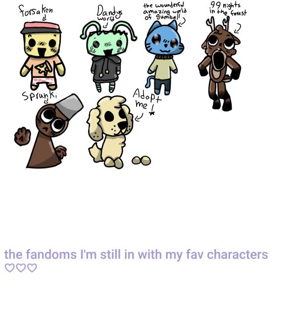 all the fandoms im in !!!☆☆