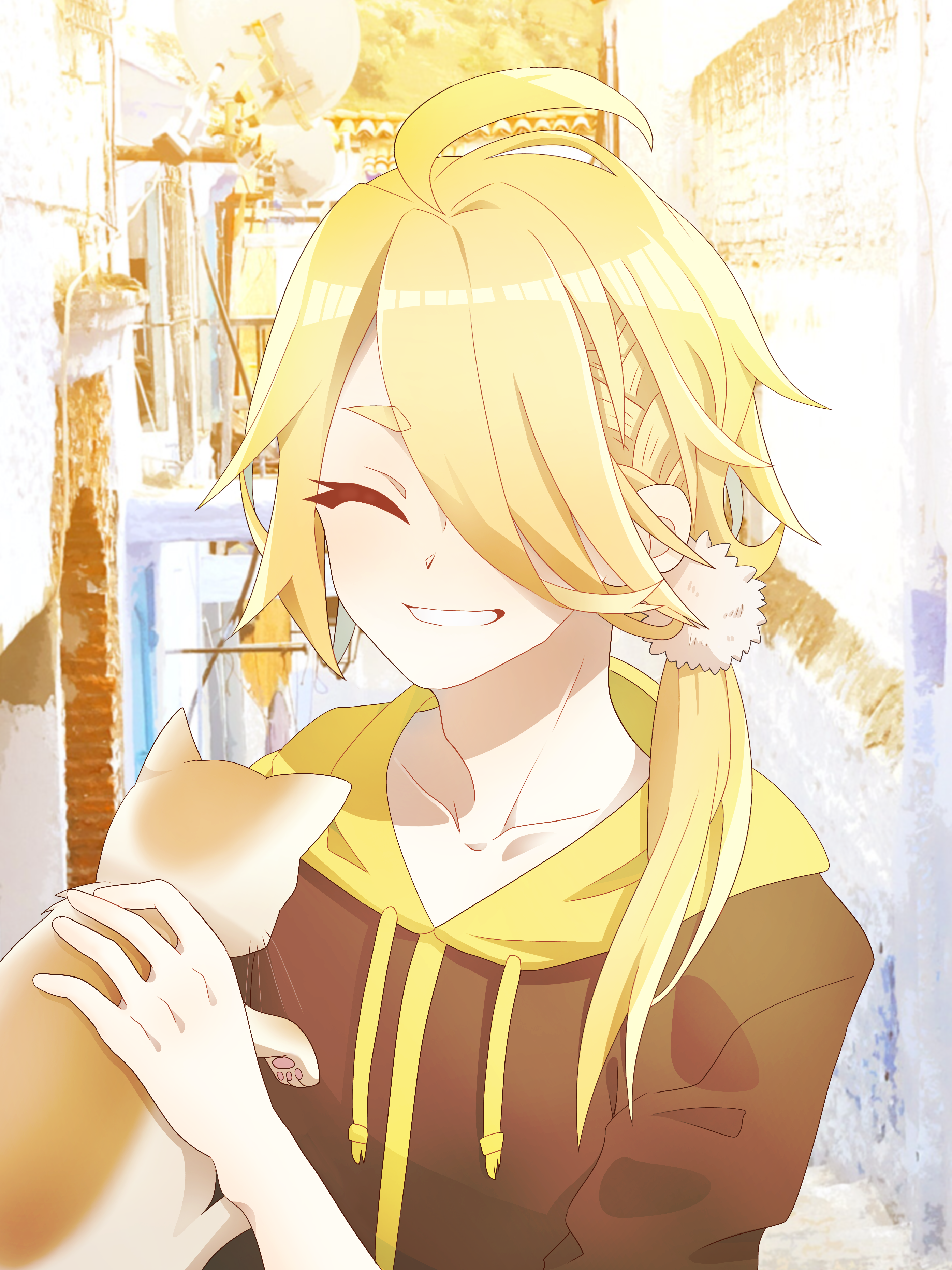 獅子王と猫 Ibispaint