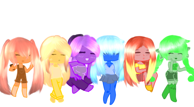 Trying hair styles and colors - ibisPaint