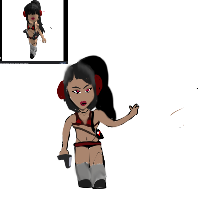Roblox dahood barbie but humanized