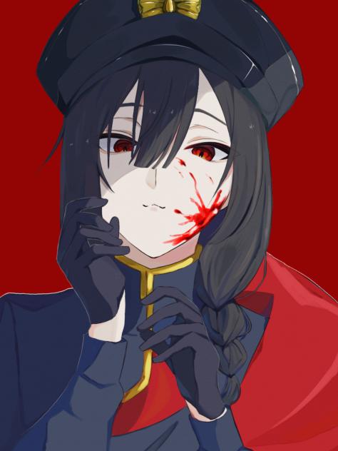 #軍服と黒髪(返り血ver.)