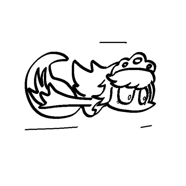A loop of a ghost flying - ibisPaint