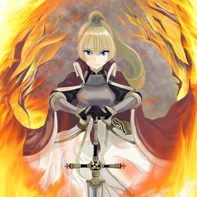 業火渦巻く姫騎士