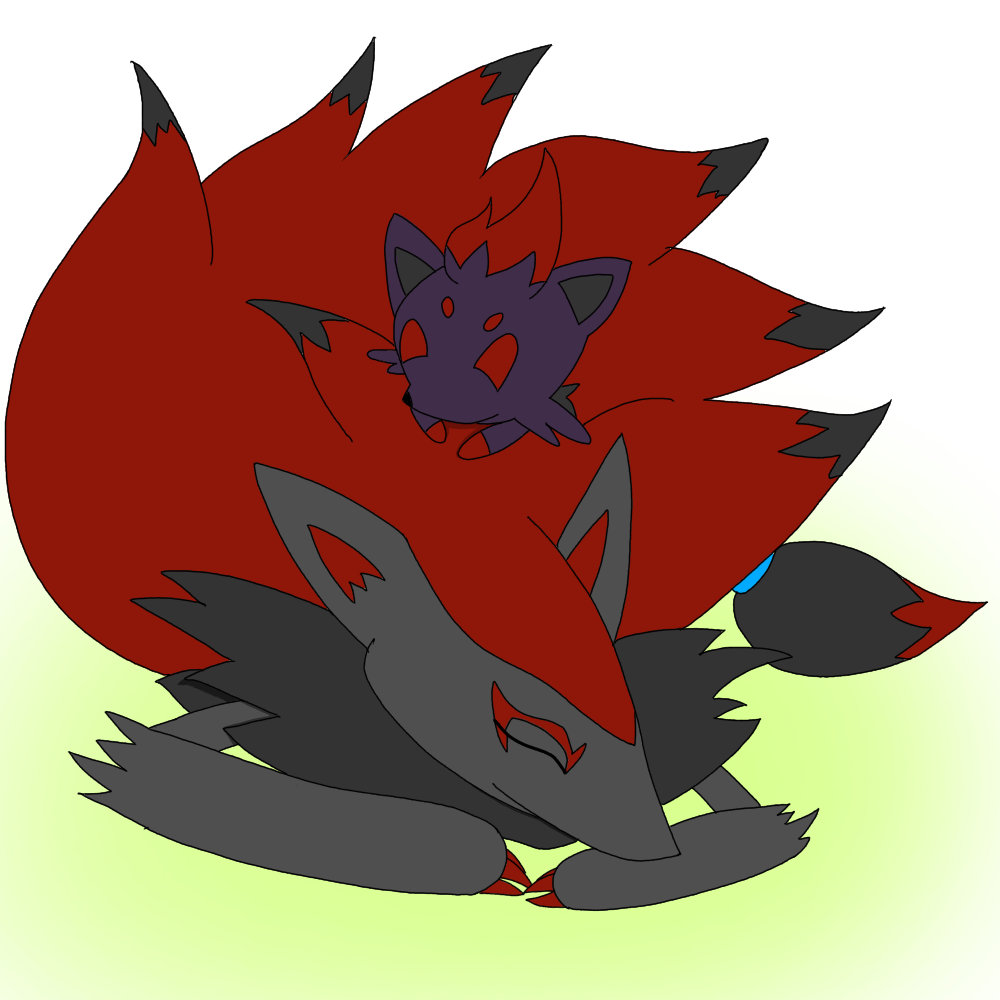 ゾロアとゾロアーク Ibispaint