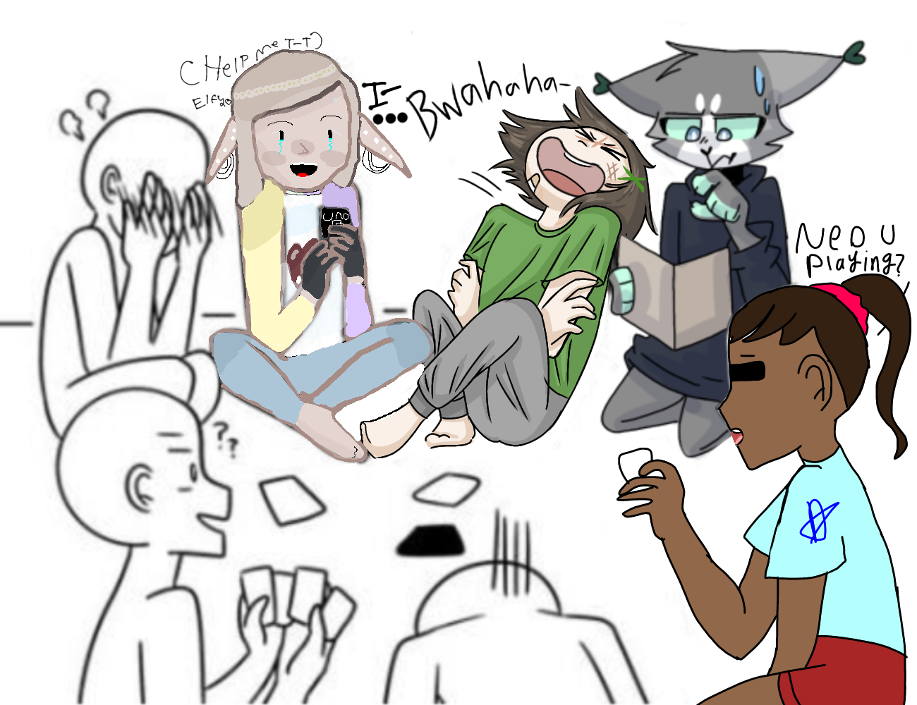 Card game collab - ibisPaint