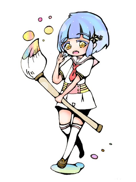 お絵かき女子《塗ってみた》
