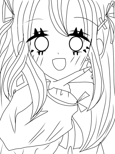 キリッ！！　　線画