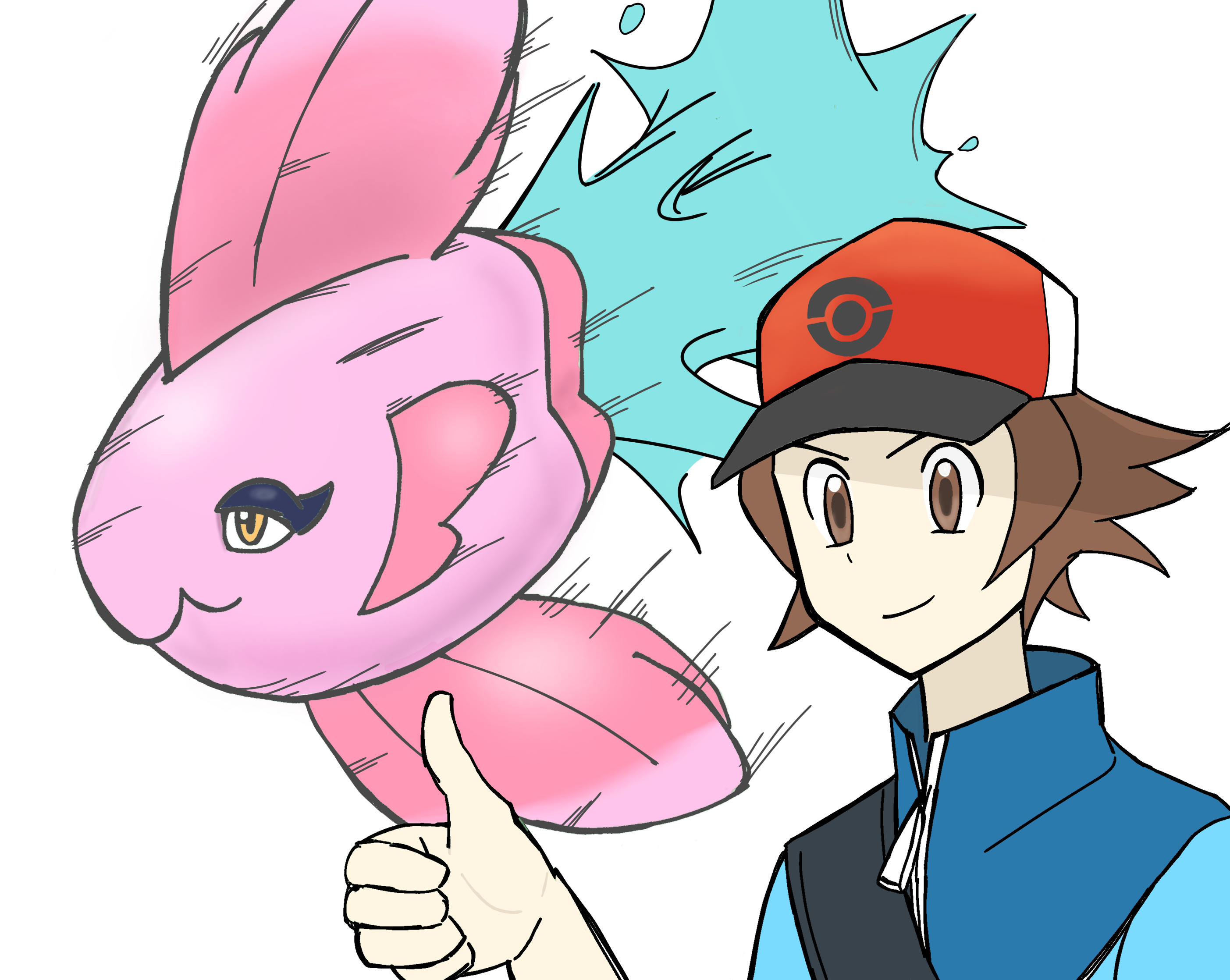 ポケモンbwやる男用に描いてた絵 Ibispaint