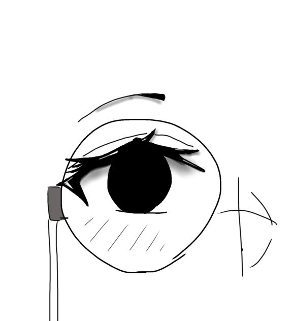 不気味な目